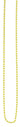 Yellow gold beaded chain necklace with polished round beads on white background