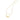 14K Yellow Gold 18" Half Cutout Disc Pendant  with Extender RC9968-18
