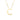 14K yellow gold initial C on an 18 inch box chain