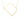 14K Yellow Gold 18" Initial D Necklace