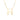 14k yellow gold initial H on an 18 inch box chain