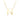 14k yellow gold initial N on an 18 inch box chain