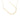 14K Yellow Gold Polished Initial U 18" Necklace