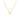 14k yellow gold initial V on an 18 inch box chain