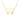14k yellow gold initial W on an 18 inch box chain