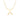 14k yellow gold initial X on an 18 inch box chain