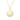 14k Yellow Gold Polished Initial A on a 14k Yellow Gold Chain