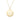 14K yellow gold polished initial U on a 14k yellow gold chain