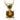 Round 14K yellow gold citrine pendant necklace.