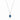 Le Vian® Pendant featuring 1/2 cts. Blueberry Sapphire™, 1/10 cts. Vanilla Diamonds®  set in 14K Vanilla Gold®