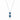 Le Vian® Pendant featuring 7/8 cts. Blueberry Sapphire™, 1/5 cts. Vanilla Diamonds®  set in 14K Vanilla Gold®