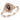 Le Vian Creme Brulee® Ring featuring 3/8 cts. Chocolate Quartz®, 1/5 cts. Nude Diamonds™  set in 14K Strawberry Gold®