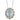 Le Vian Creme Brulee® Pendant featuring 3 cts. Blue Topaz + White Shell, 1/5 cts. Nude Diamonds™  set in 14K Vanilla Gold®