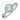 14k White Gold 6mm Round Aquamarine and Diamond Halo Ring WC6256Q-AQ