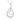 14K White Gold Pear Shape Aquamarine with Pear Halo Dangle Pendant Necklace