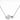 14K White Gold Heart Shaped Diamond Cluster Pendant Necklace