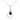 14K White Gold Oval Sapphire Diamond with a Twist Frame Pendant Necklace