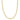 14kt Gold 22" Yellow+White Finish Shiny Oval Necklace with Lobster Clasp YWNCK5252-22